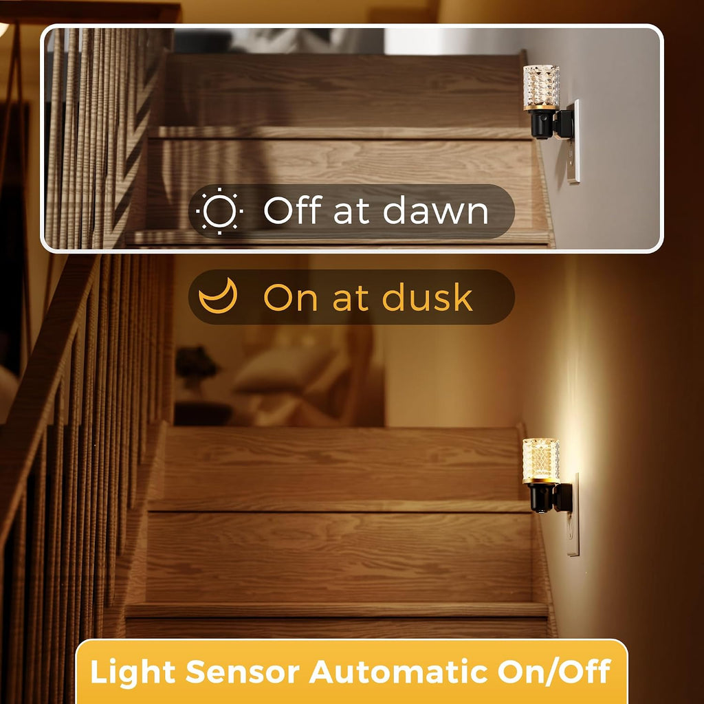 L LOHAS LED Night Light, Dimmable Night Lights Plug into Wall, Automatic Night Lights Plug in with Auto Light Sensor, 0-100LM Adjustable…