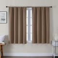 Gwine Blackout Curtains for Bedroom 45 Inch Length, Thermal Insulated Room Darkening Short Curtains, Rod Pocket Drapes for Bathroom…