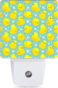 Yellow Rubber Ducks Night Light, Dusk to Dawn Smart Sensor Nightlight for Bedroom Bathroom Kitchen Hallway Stairs Hallway, Plug-in…