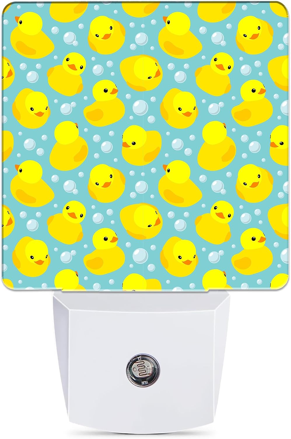 Yellow Rubber Ducks Night Light, Dusk to Dawn Smart Sensor Nightlight for Bedroom Bathroom Kitchen Hallway Stairs Hallway, Plug-in…