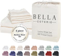 Bella Coterie 6 Piece Luxury Bamboo Viscose King Size Sheet Set | 100% Organically Grown | Cooling for Hot Sleepers | 18" Deep Pocket |…