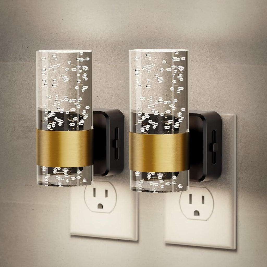 JandCase Night Light, Night Lights Plug into Wall, 2 Pack Dimmable LED Night Light with Adjustable Brightness, Automatic Night Lights…