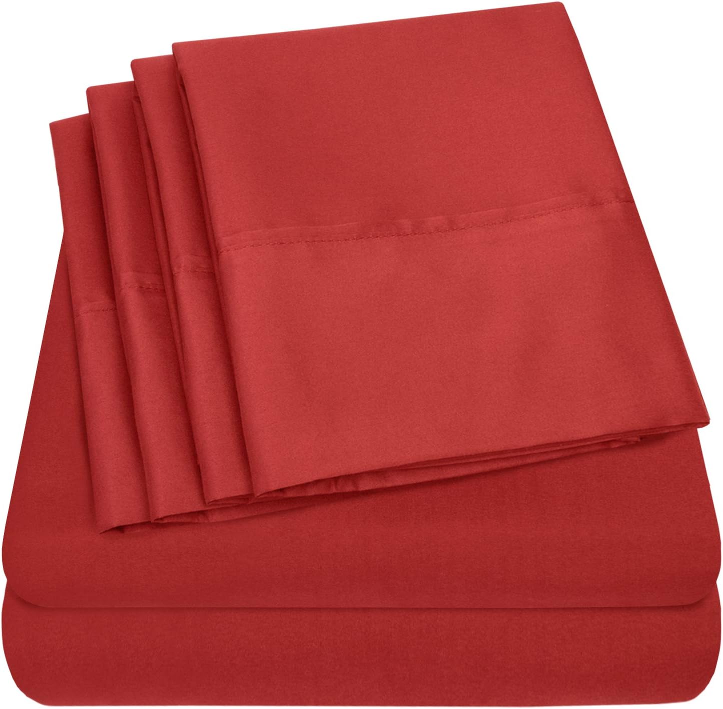 Cal King Size Bed Sheets - 6 Piece 1500 Supreme Collection Fine Brushed Microfiber Deep Pocket California King Sheet Set Bedding - 2…