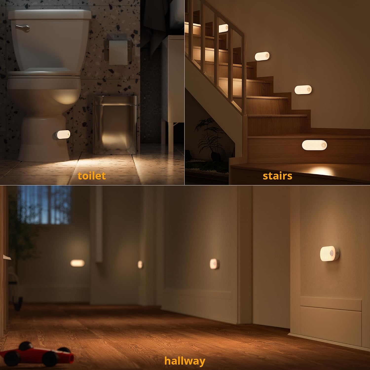 Lyridz Rechargeable Night Light with Motion Sensor, 1500mAh Battery Operated Nightlights, Stick-on LED Closet Light, 1-80LM Dimmable Bright…