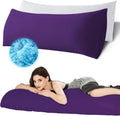 Ubauba Memory Foam Body Pillow with Cover, Full Large Body Pillows Insert for Adults with Envelope Closure Pillowcase, Firm & Fluffy Long…