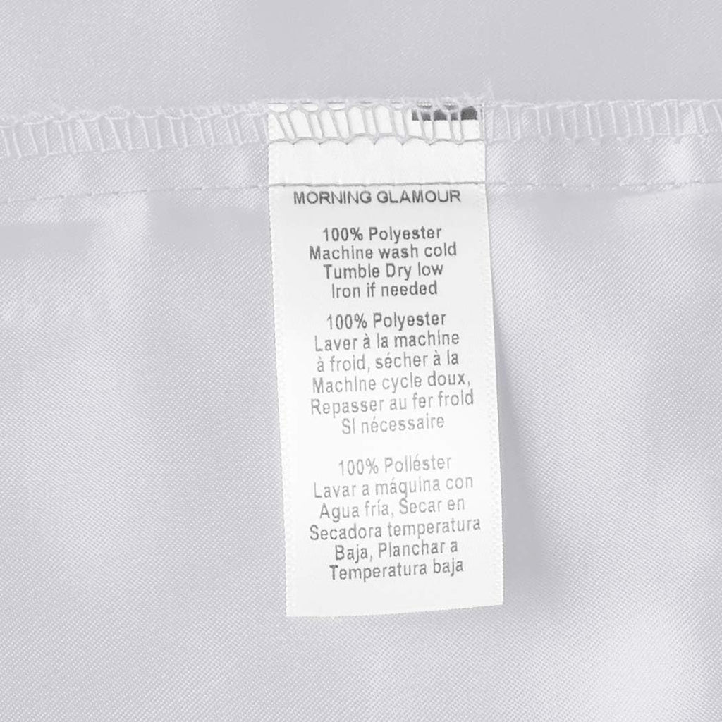 MorningGlamour Morning Glamour Satin Pillowcases for Hair & Skin, Similar to Silk, Standard/Queen Size Set of 2, Cooling Pillow Case with E…