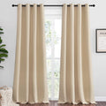 Nicetown Bedroom Room Darkening Curtains - Triple Weave Microfiber Grommet Top Thermal Insulated Solid Room Darkening Panels/Drapes for Kid…
