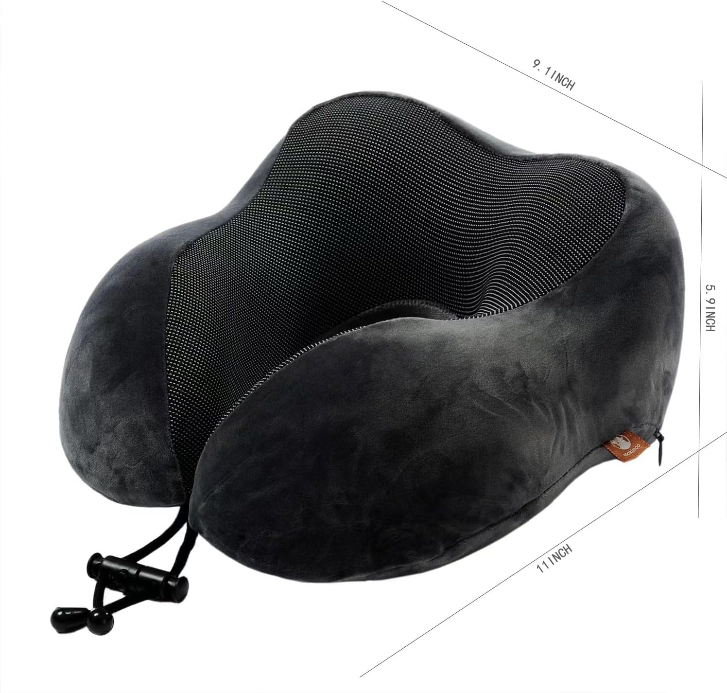 Makimoo Memory Foam Travel Pillow, Neck Pillow with 360-Degree Head Support, Comfortable and Lightweight, Ideal for Sleeping on Airplane, C…