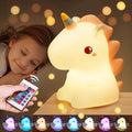 One Fire Unicorn Night Light for Kids,【Cute Gifts&Remote】 16 Colors Cute Night Light,5 Lightness & Last 10H Nightlight for Kids Room, Soft…