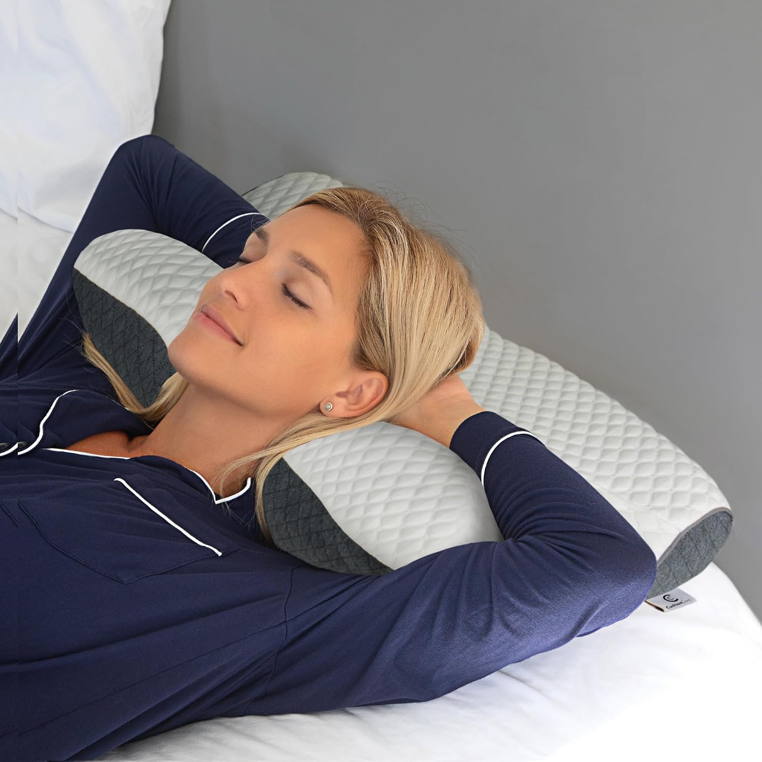 CushionCare Charcoal Pillow for Neck and Shoulder – Bamboo Charcoal Memory Foam Cervical Pillow with Orthopedic Contour Support & Ventilate…