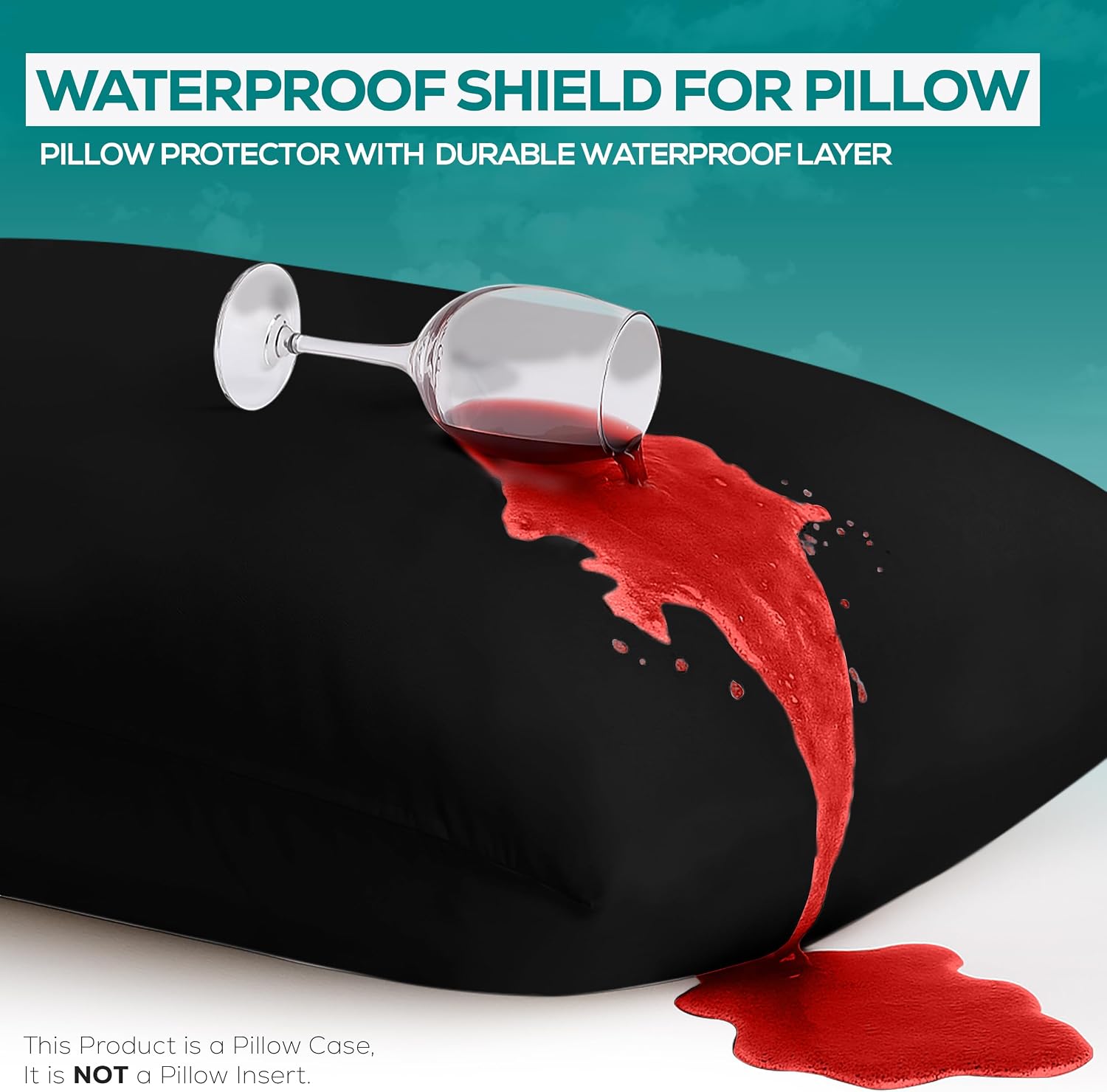 Utopiabedding Utopia Bedding 100% Waterproof Pillow Protectors with Zipper Standard Size (Set of 2), Bed Bug and Dust Mite Proof Zippered P…