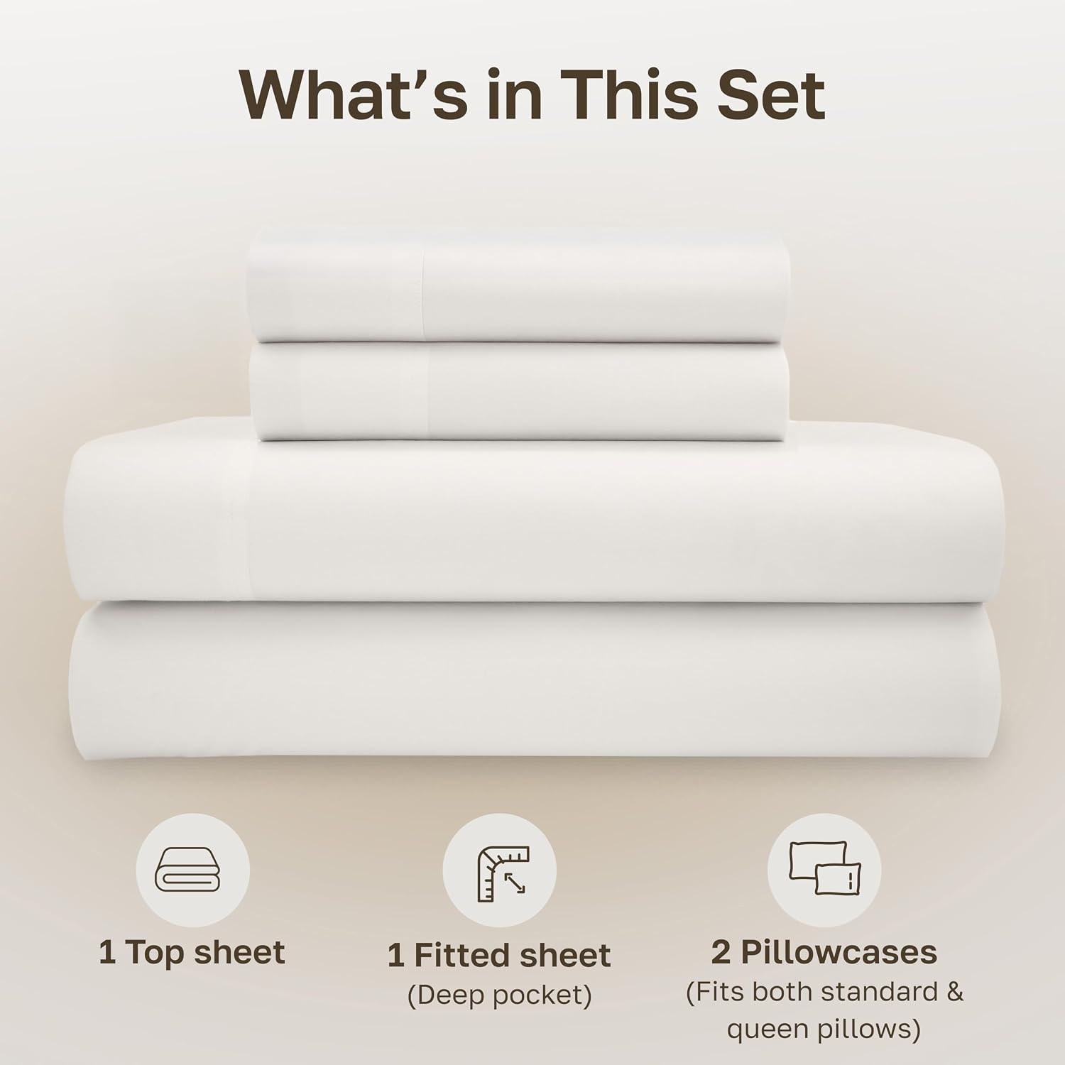 CaliforniaDesignDen California Design Den Full Size Bed Sheets Set - Soft 100% Organic Cotton Sheets with Deep Pockets, Crisp Percale, Brea…