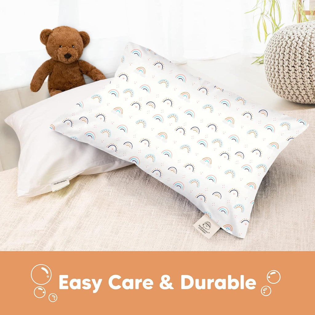 KeaBabies Toddler Pillowcase 13"x18" - Organic Cotton Toddler Pillowcase for Kids, Boys, Girls, Soft & Durable Cotton Cover for Miniature…