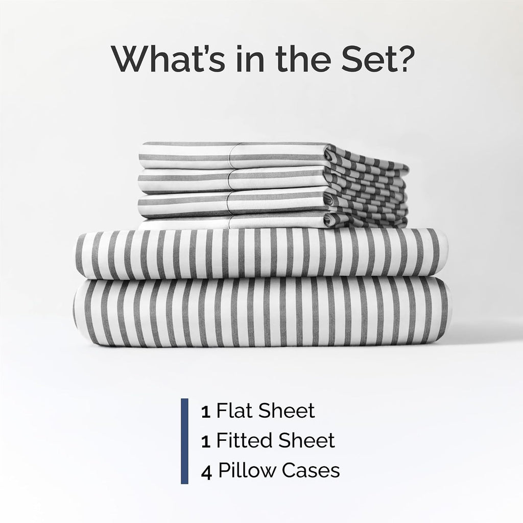 King 6 Piece Sheet Set - Comfy, Breathable & Cooling - Soft Hotel Luxury Bedding for Women, Men, Kids, Teens and Children - 1 Flat & 1…