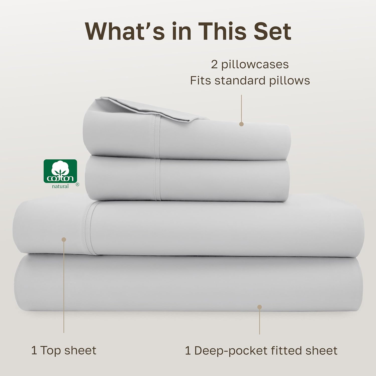 CaliforniaDesignDen California Design Den Soft Cotton Full Size Bed Sheets Set, 400 Thread Count Good Housekeeping Award Winner, Silky Smoo…