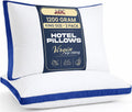 LuxDecorCollection Bed Pillows King Size Set of 2 - LUX Décor Gusseted Cooling Hotel Quality for Sleeping, Down Alternative Hypoallergenic…