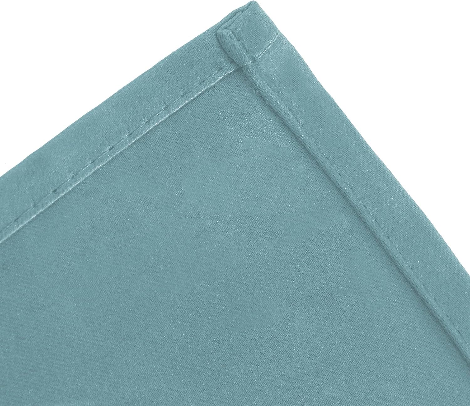 Lemomo Stone Blue Thermal Blackout Curtains/52 x 72 Inch/Set of 2 Panels Room Darkening Curtains for Bedroom 72 Inch Blue
