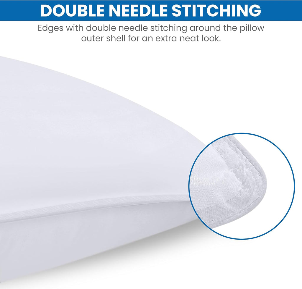 Utopiabedding Utopia Bedding Bed Pillows for Sleeping (White), King Size, Set of 4, Hotel Pillow, Cooling Pillows for Side, Back or Stomach…
