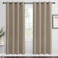 Nicetown Taupe Blackout Curtains 78" Long for Office, 55" Wide, 2 Pieces, Dining Room, Guest Room, Sound Reducing Heat and Cold Block Curta…