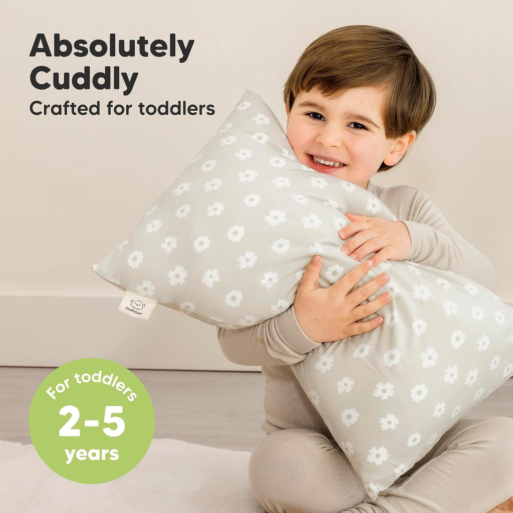 KeaBabies Toddler Pillow with Pillowcase - 13x18 My Little Cuddly Kids Travel Pillows for Sleeping, Nap, Viscose from Bamboo Nursery…