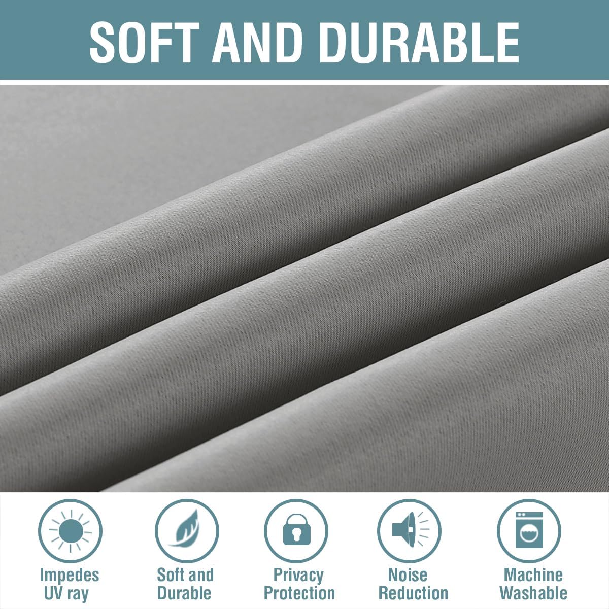 H.VERSAILTEX Blackout Curtain for Living Room Thermal Insulated Window Treatment Curtain Extra Long 108 inch Length Energy Savi…