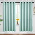 Yakamok Blackout Curtains Room Darkening Thermal Insulated Window Panels, Solid Grommet Top Drapes for Bedroom/Living Room(62Wx72L, Aqua…