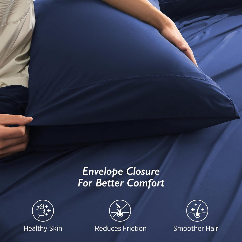 Breescape Cooling Pillow Cases Standard/Queen Size - BlendTekTM Dry & Cool Technology for Hot Sleepers and Night Sweats, Ultra Soft Pillowca…