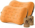Inflatable Camping Pillow - Ultralight Compact Air Pillow for Travel, Backpacking & Hiking - Ergonomic Neck & Lumbar Support - Portable…