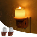 L LOHAS LED Night Light, 2 Pack Amber Flameless Candle Night Light Plug in, Dusk to Dawn Sensor, 0-100LM LED Dimmable Nightlight, Vintage…