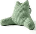 Yagamo Reading Pillow for Bed Sitting Up, Backrest Pillow with Shredded Memory Foam Filling, Back Support Cushion, Bed Rest Pillow w…