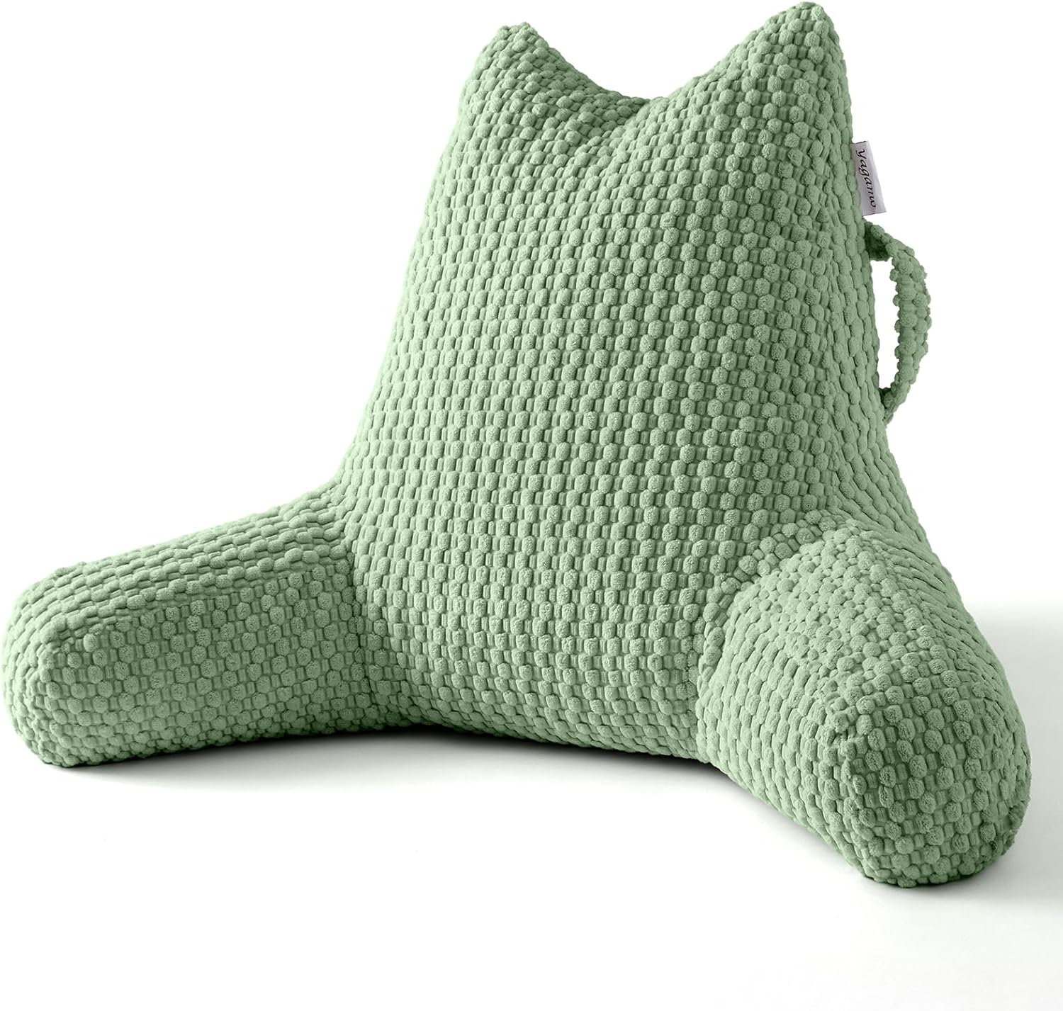 Yagamo Reading Pillow for Bed Sitting Up, Backrest Pillow with Shredded Memory Foam Filling, Back Support Cushion, Bed Rest Pillow w…