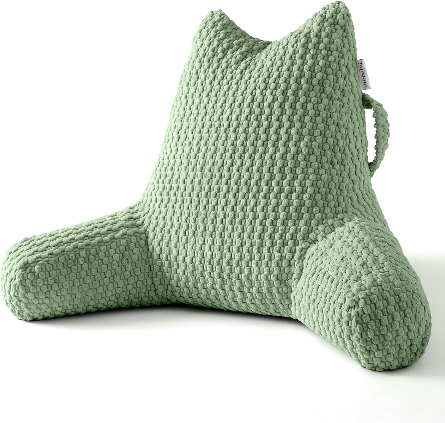 Yagamo Yaagmo Large Reading Pillow for Bed Sitting Up, Corduroy Backrest Pillow with Shredded Memory Foam Filling, Back Support Cush…