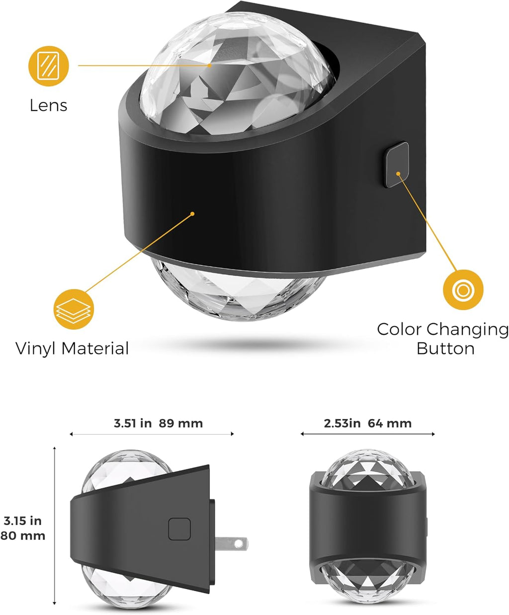 L LOHAS LED Night Light, Night Lights Plug into Wall, Projector Night Light with Dusk to Dawn Sensor,9 Color Changing, Star Projector…