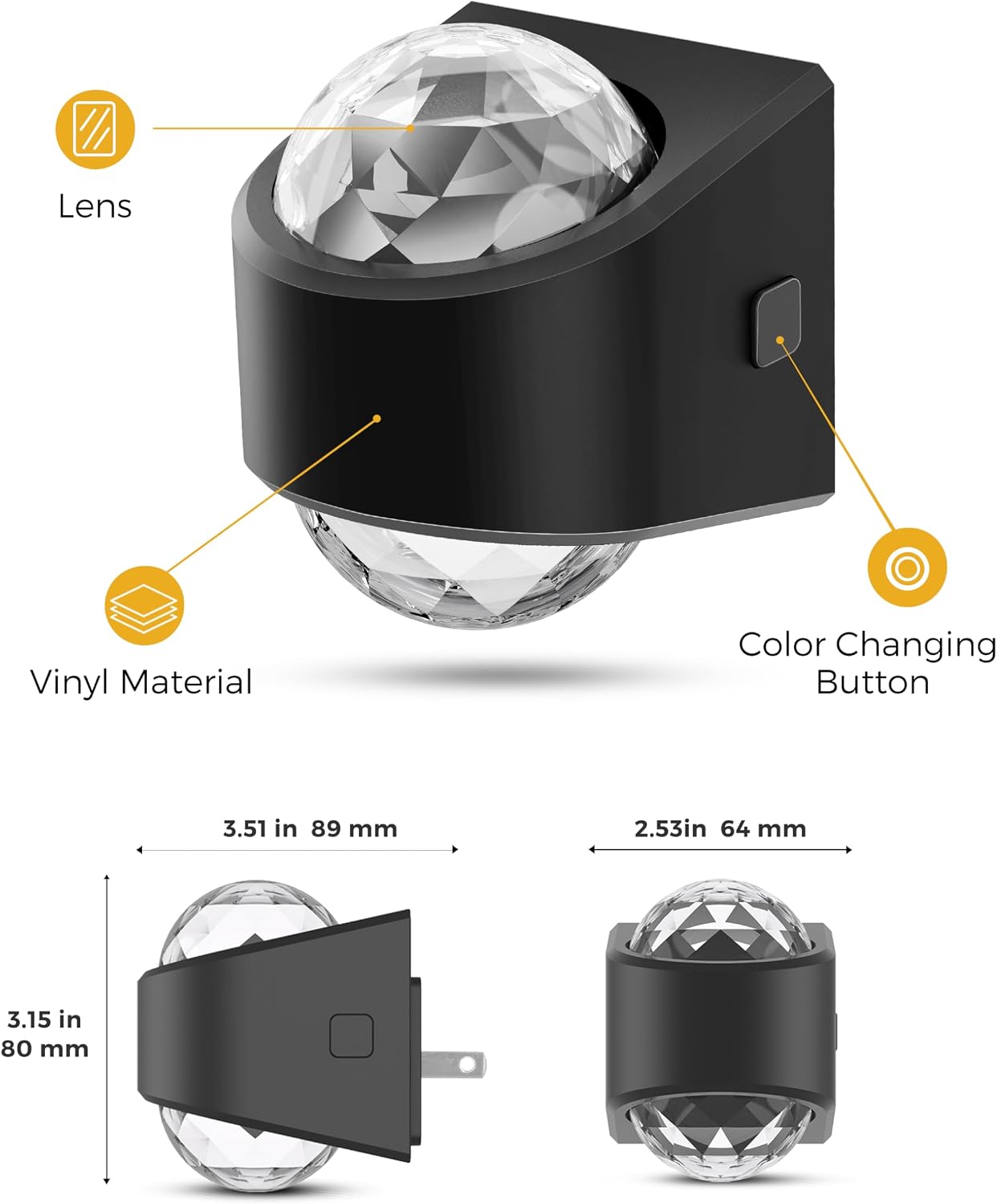 L LOHAS LED Night Light, Night Lights Plug into Wall, Projector Night Light with Dusk to Dawn Sensor,9 Color Changing, Star Projector…