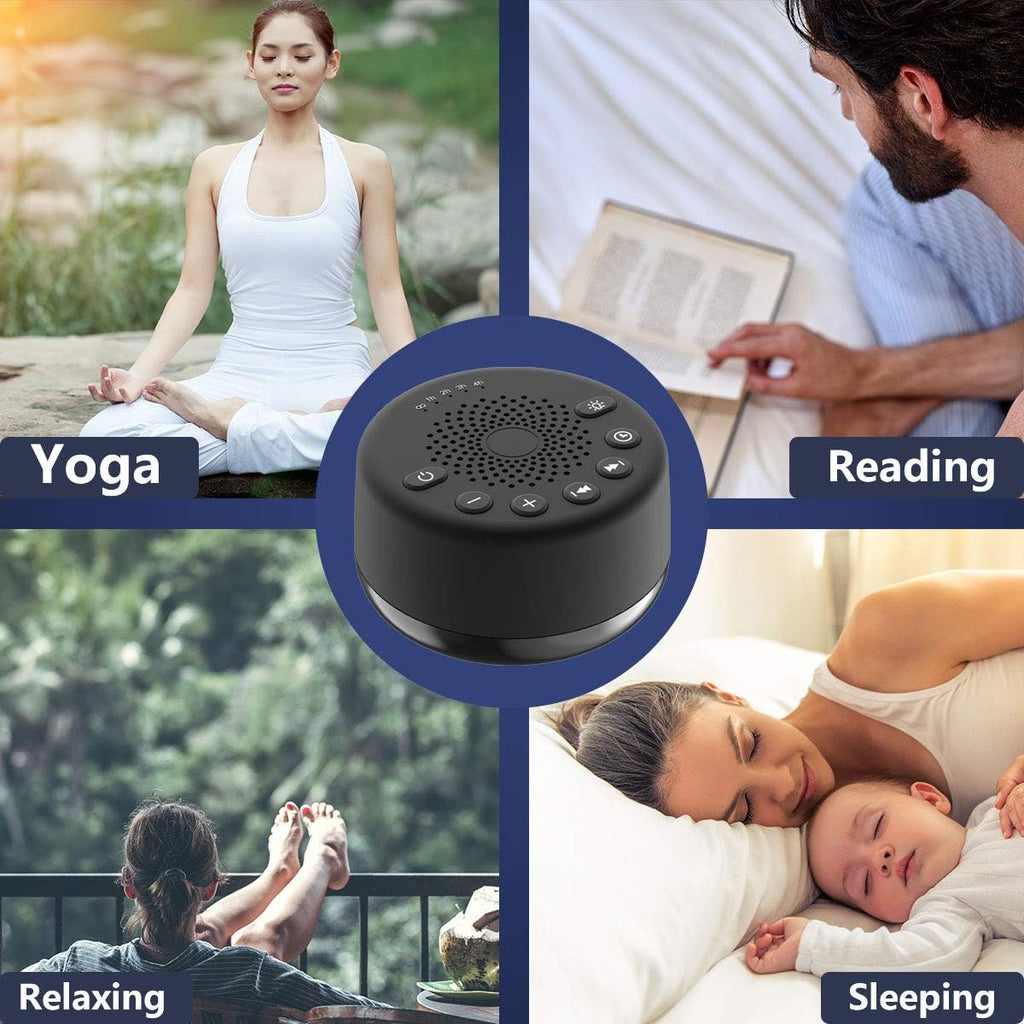 Easysleep Loudspeakers White Noise Machine with 25 Soothing Sounds and Night Lights with Memory Function 32 Levels of Volume and 5 Sleep…