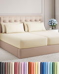 Split King 7 Piece Sheet Set - Comfy, Breathable & Cooling - Soft Hotel Luxury Bedding for Women, Men, Kids, Teens and Children - 1 Flat…