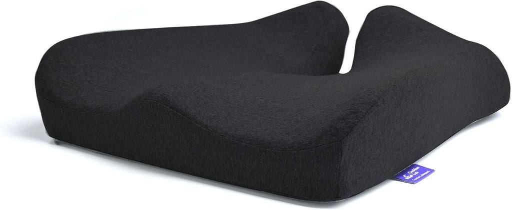 Cushion Lab Patented Pressure Relief Seat Cushion for Long Sitting Hours on Office & Home Chair - Extra-Dense Memory Foam for Soft…