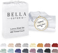 Bella Coterie Luxury Bamboo Viscose Twin Size Sheet Set | 100% Organically Grown | Ultra Soft | Cooling for Hot Sleepers | 18" Deep…