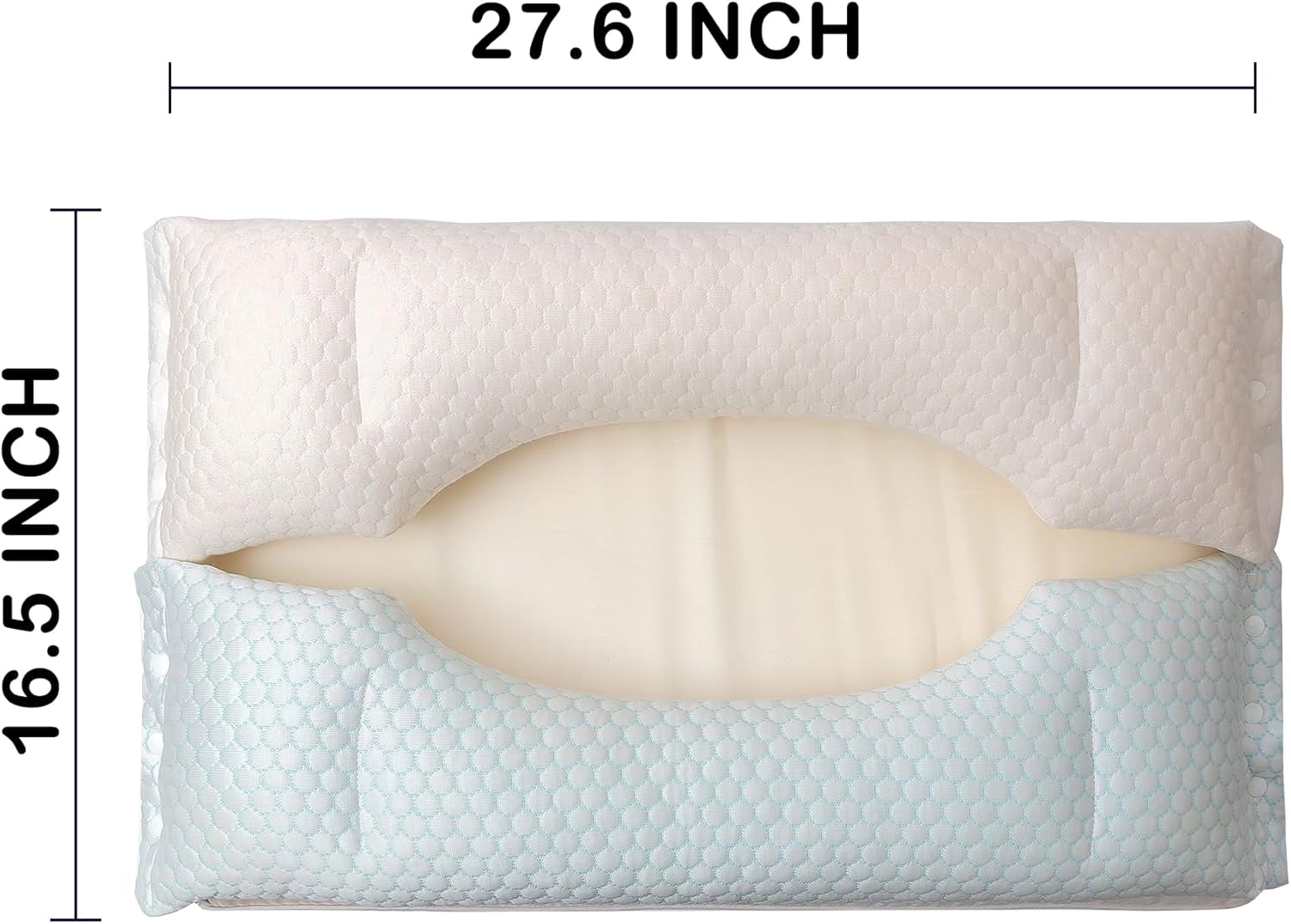 hyvecloud Memory Foam Bed Pillow, Adaptive Pillows for Neck, Medium Firm Pillow for Side, Back, and Stomach Sleepers Keep Pressure Relief to D…