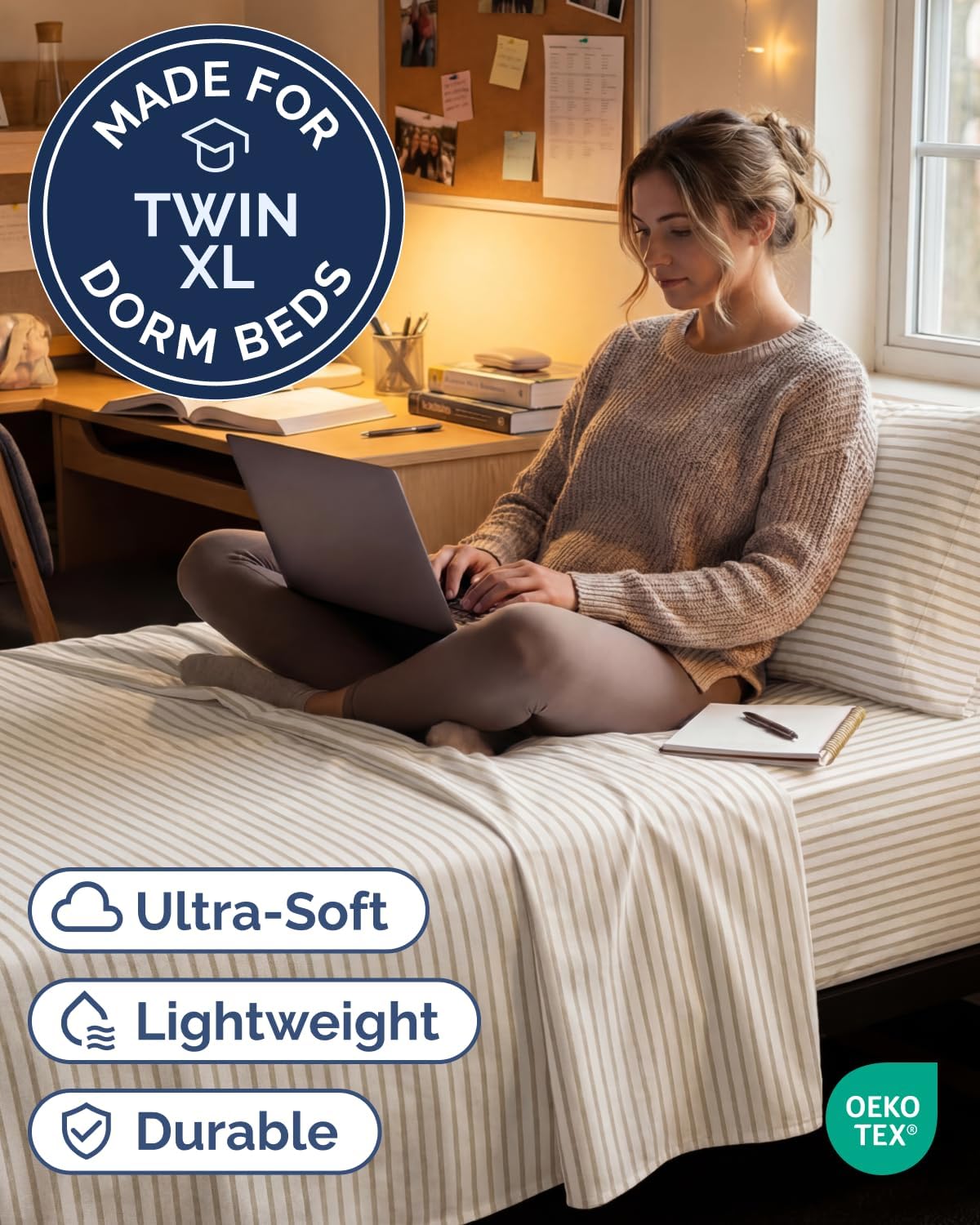 Twin XL Size 3 Piece Sheet Set - Comfy Breathable & Cooling Sheets - Hotel Luxury Bed Sheets for Women & Men - Deep Pockets, Easy-Fit…