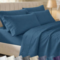 CaliforniaDesignDen California Design Den 6-Pc Queen Size Sheet Set with 4 Pillowcases - 400 Thread Count 100% Cotton Sheets, Sateen Weave,…