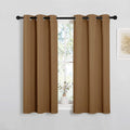 NICETOWN Sleek Blackout Curtains 45 inches Length for Small Windows, Noise Reducing and Block Draft Panels for Door Doorway Laundry…