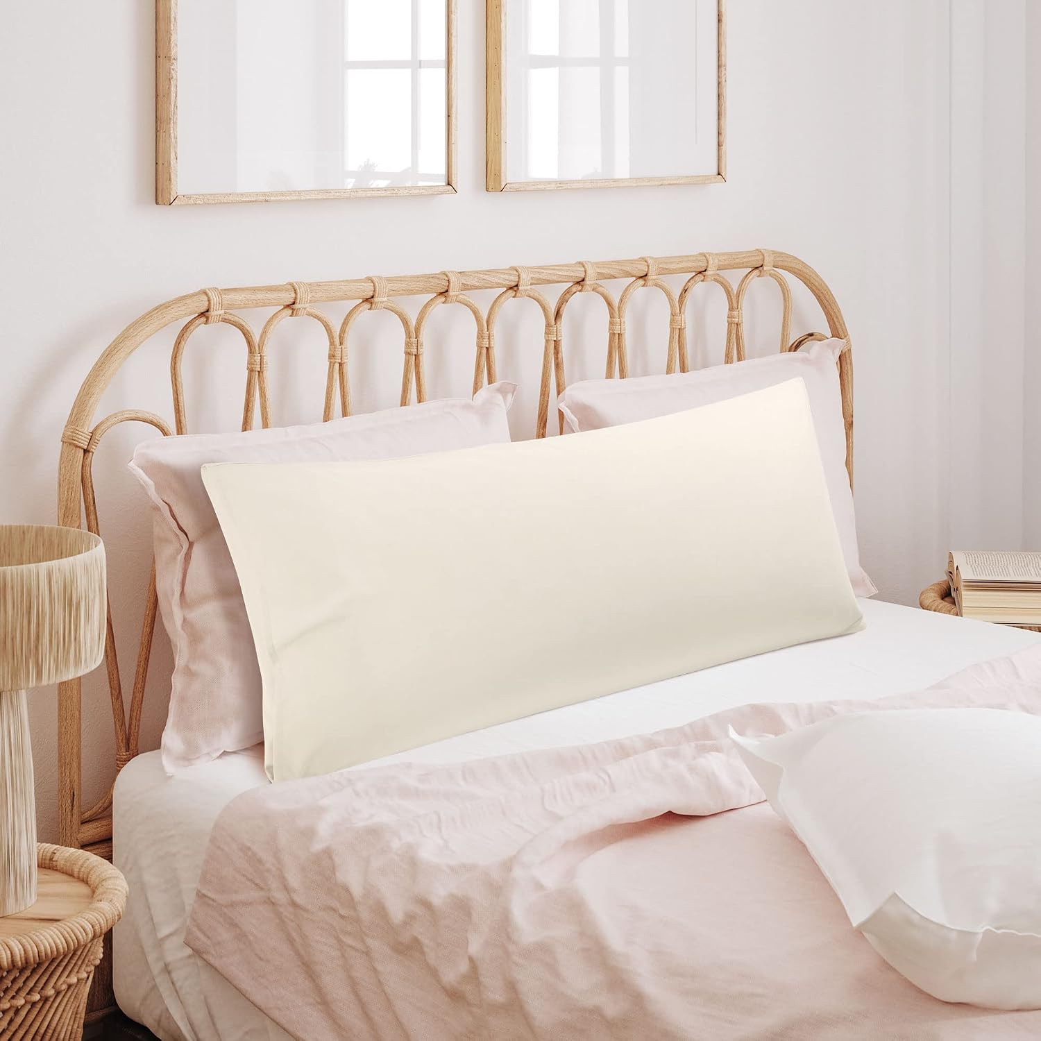 uxcell 100% Microfiber Body Pillow Cover | 1800 Thread Count Pillowcase | Soft Pillow Case with Envelope Closure | 90 GSM Ployester | No Wr…