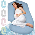 Pillani Pregnancy Pillows for Sleeping - V C U Shaped Full Body Pillow with Removable Cover, 57inch Cooling Maternity Pillow for Pregnant W…