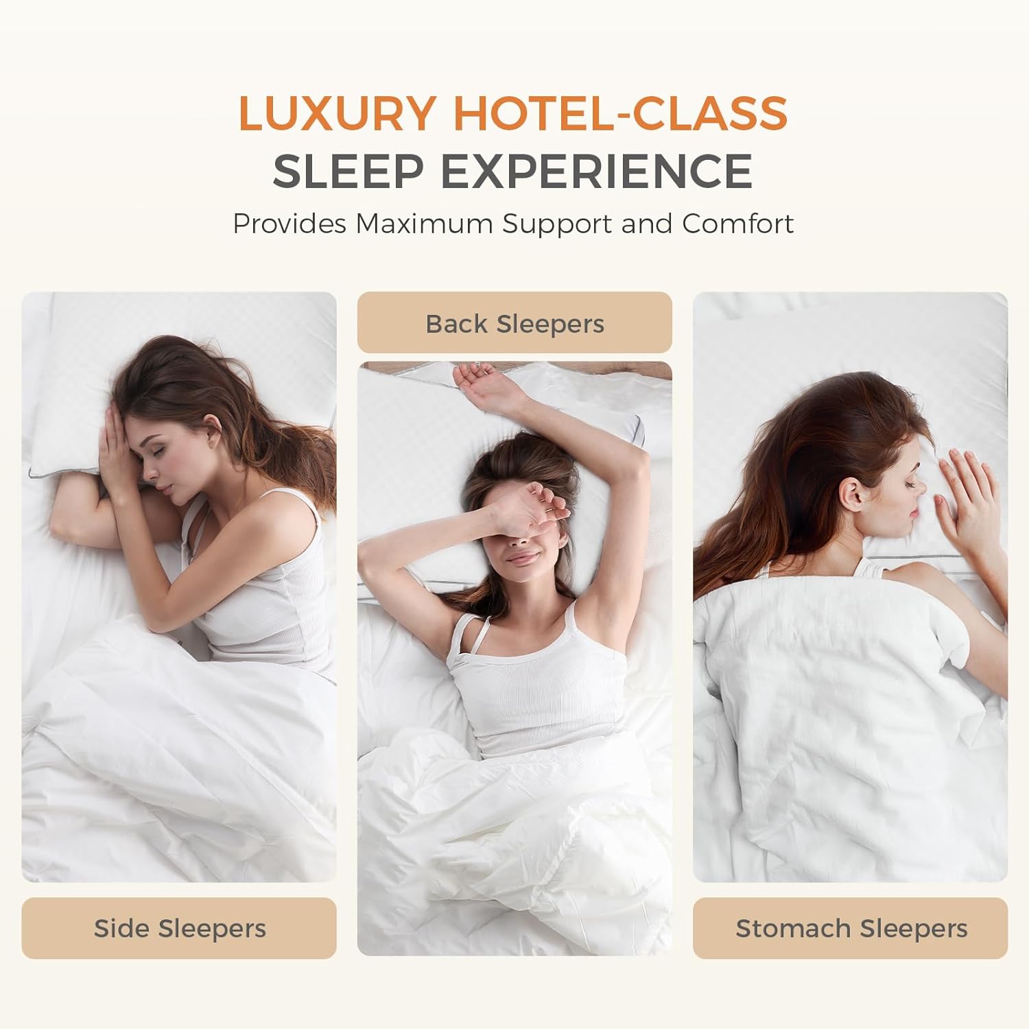 SweetNight Bed Pillows King Size Set of 2, Fluffy Luxury Hotel Collection Gusseted Large Pillows for Neck and Shoulder, Side Back Stomach…