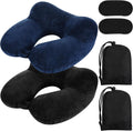 Sintuff 2 Pack Inflatable Travel Pillow for Airplanes Inflatable Neck Flight Pillows with Compact Bag and Blindfold for Traveling…