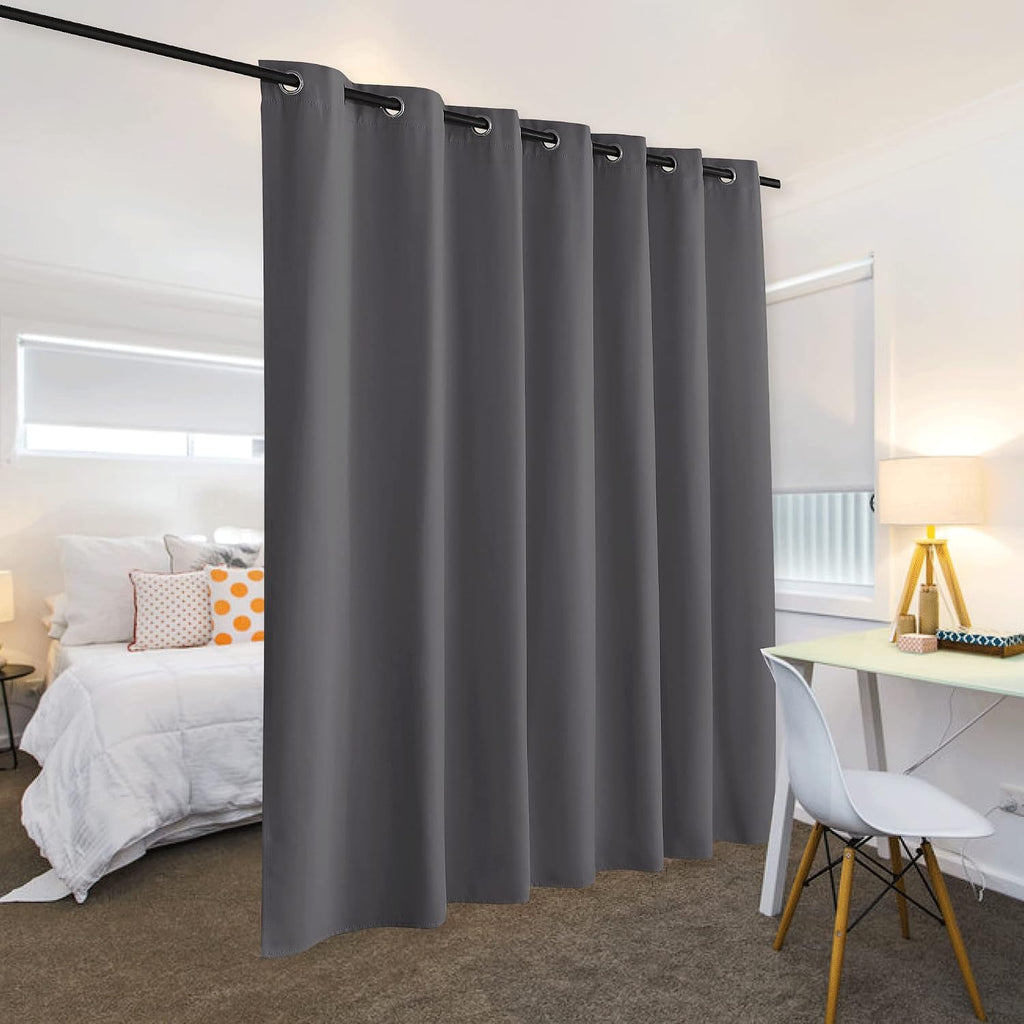 RYB HOME Room Divider Curtain - Blackout Vertical Blinds Privacy Screen Partitions for Sliding Glass Door Panel Wall Backdrop for Shared…