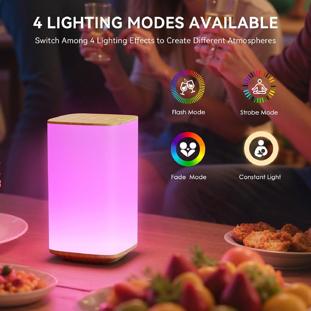 Auxmir Baby Night Light for Nursery, 4000mAh Rechargeable Night Lamp with Remote & Touch Control, Dimmable Light + 256 RGB Colors, 1/2/4/6H…