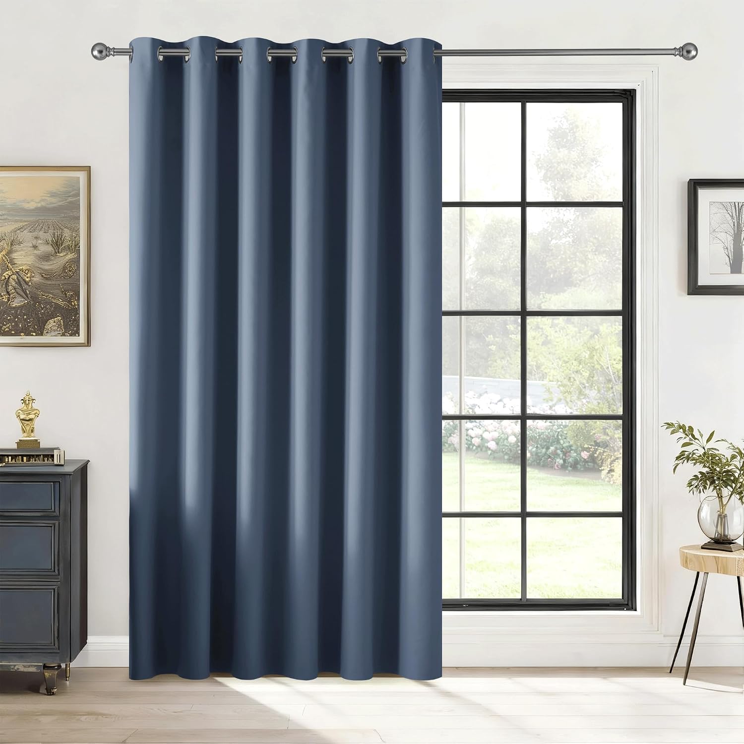 Rybhome RYB HOME Blackout Thermal Insulated Curtains, Portable Curtain for Sliding Glass Door/Storage/Space Room Divider, Large Window Trea…
