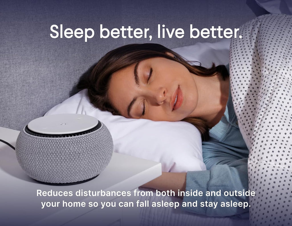 Snooz Smart White Noise Machine - Real Fan Inside for Non-Looping Sound, Portable for Adults, Dogs, Travel, Home, Bedroom, Sleepi…